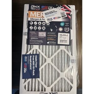 BNX TruFilter 12x20x1 Air Filter MERV 11‎ (6-Pack) - MADE IN USA - Brand New